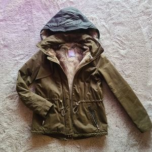 Zara faux fur lined parka